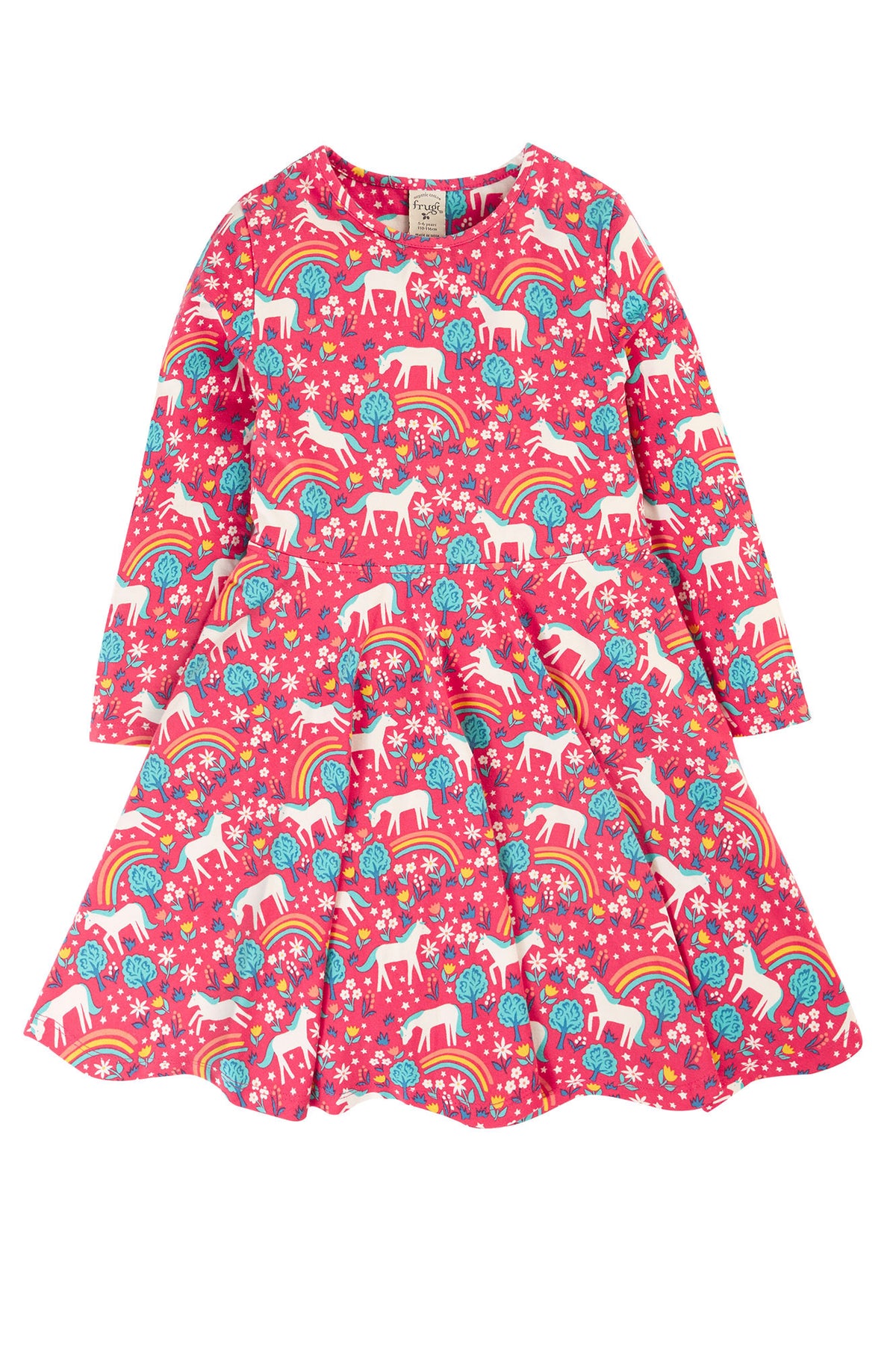 Schwingkleid Regenbogenpferd von Frugi