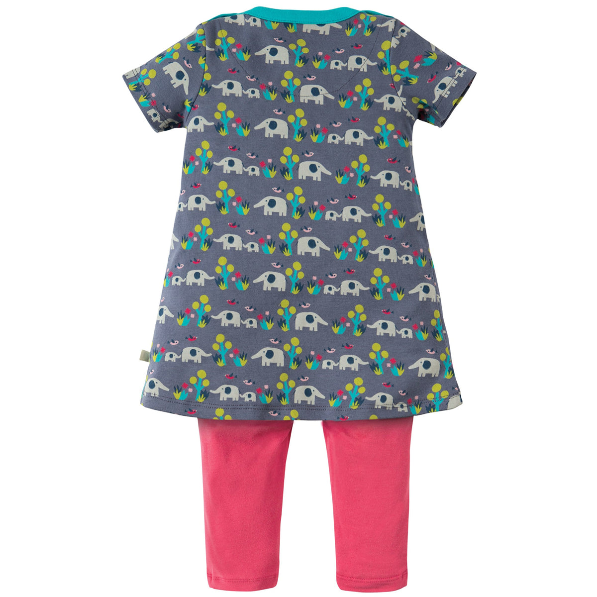 Outfit Elefant( 0-3, 3-6 Monate) von Frugi 100% Bio-Baumwolle + Gots zertifiziert